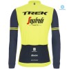 Set Langarmtrikot + Trägerhose Lange 2020 Trek-Segafredo Winter Thermal Fleece N002